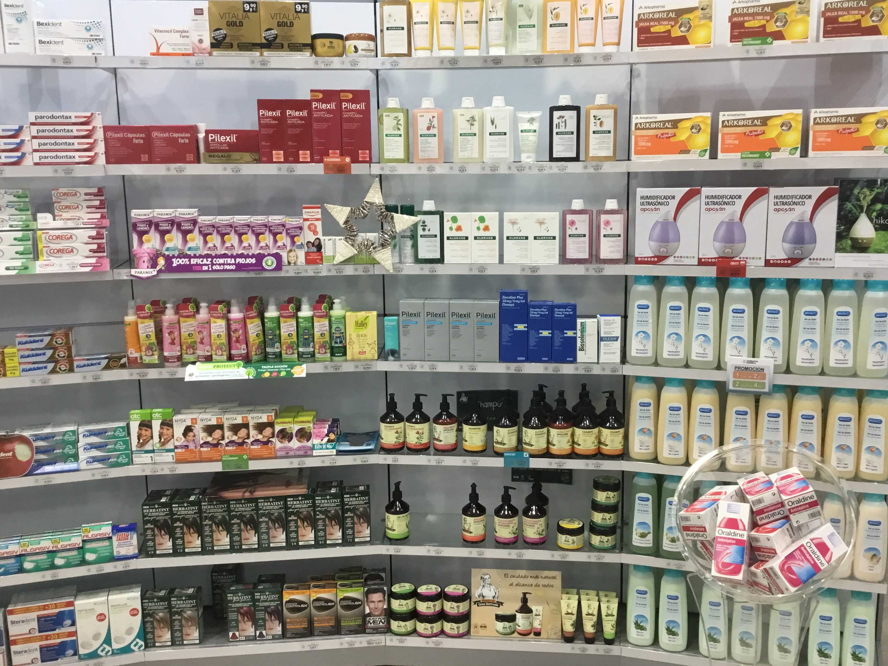equipamiento señalización de precios para la farmacia